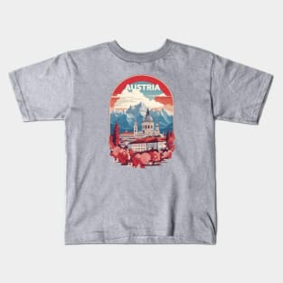 Vintage Travel Austria Kids T-Shirt